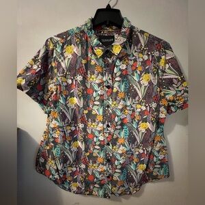 Wildfang Vibrant Floral Button Down Shirt